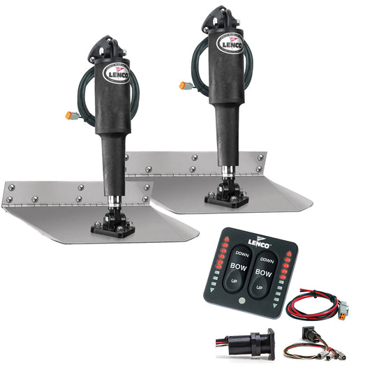 Tri-Water Marine | Lenco 9" x 12" Standard Trim Tab Kit w/LED Integrated Switch Kit 12V [15108-103]