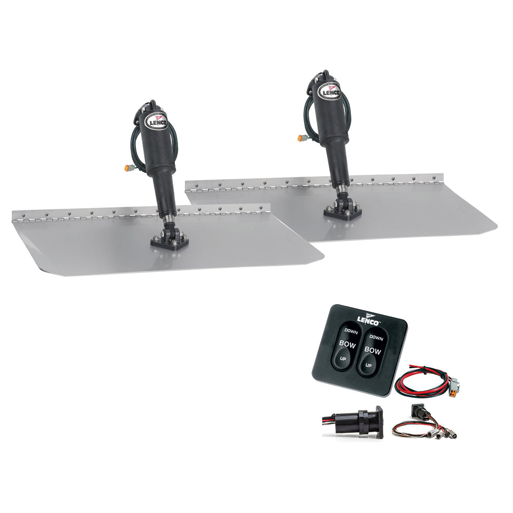 Tri-Water Marine | Lenco 12"x12" Standard Trim Tab Kit w/Standard Integrated Switch 12V [15105-102]