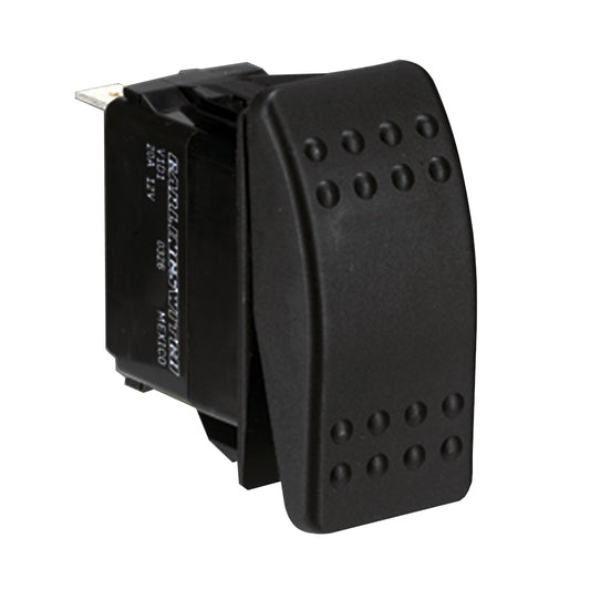 Tri-Water Marine | Paneltronics DPDT ON/OFF/ON Waterproof Contura Rocker Switch w/LEDs - Black [001-699]