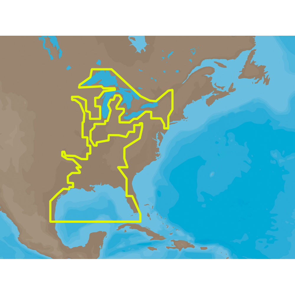 Tri-Water Marine | C-MAP MAX NA-M023 - U.S. Gulf Coast & Inland Rivers - C-Card [NA-M023C-CARD]