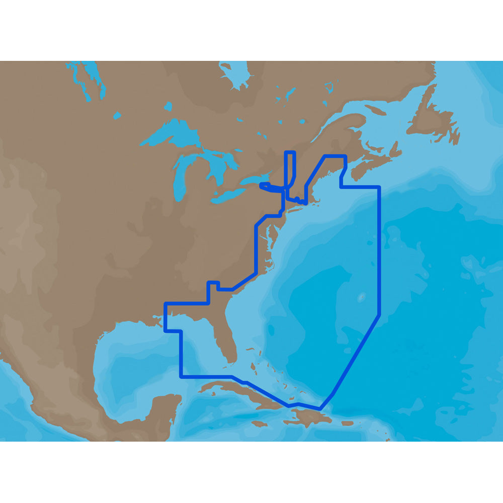 Tri-Water Marine | C-MAP MAX NA-M022 - U.S. East Coast & The Bahamas - C-Card [NA-M022C-CARD]