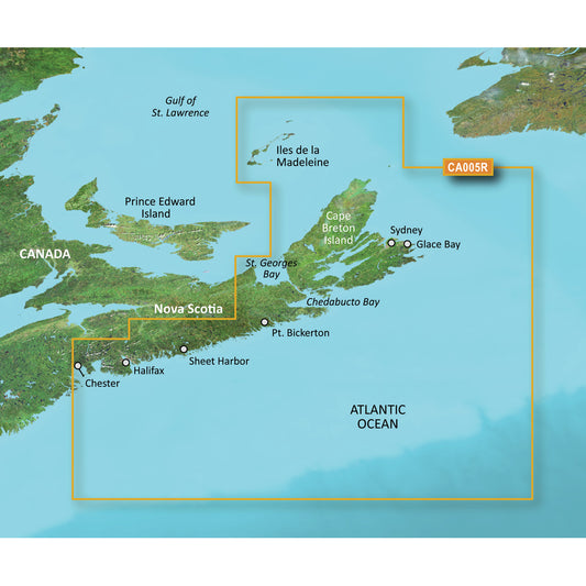 Tri-Water Marine | Garmin BlueChart g3 Vision HD - VCA005R - Halifax - Cape Breton - microSD/SD [010-C0691-00]