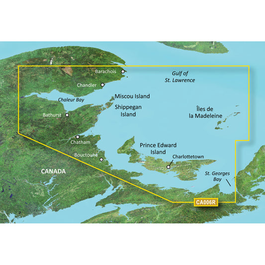 Tri-Water Marine | Garmin BlueChart g3 Vision HD - VCA006R - P.E.I. to Chaleur Bay - SD Card [010-C0692-00]