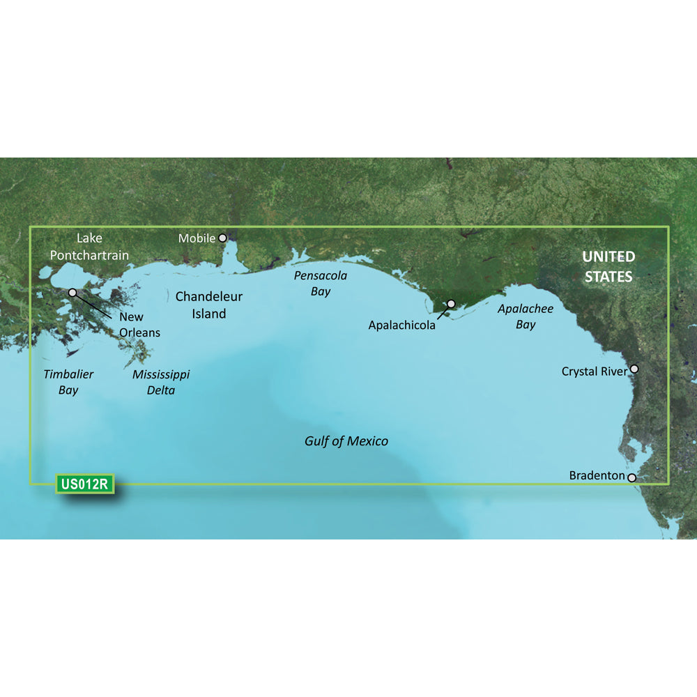 Tri-Water Marine | Garmin BlueChart g3 Vision HD - VUS012R - Tampa - New Orleans - microSD/SD [010-C0713-00]