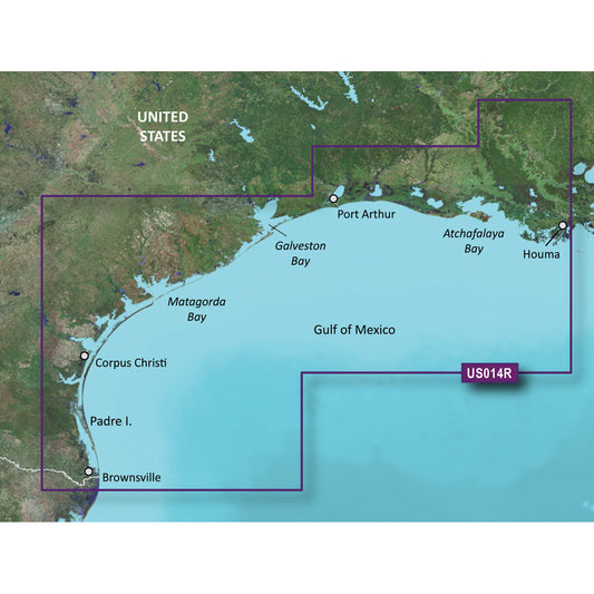 Tri-Water Marine | Garmin BlueChart g3 Vision HD - VUS014R - Morgan City to Brownsville - microSD/SD [010-C0715-00]