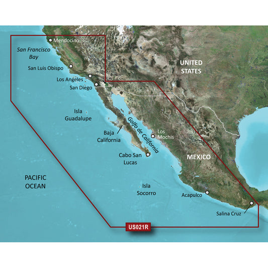 Tri-Water Marine | Garmin BlueChart g3 Vision HD - VUS021R - California-Mexico - microSD/SD [010-C0722-00]