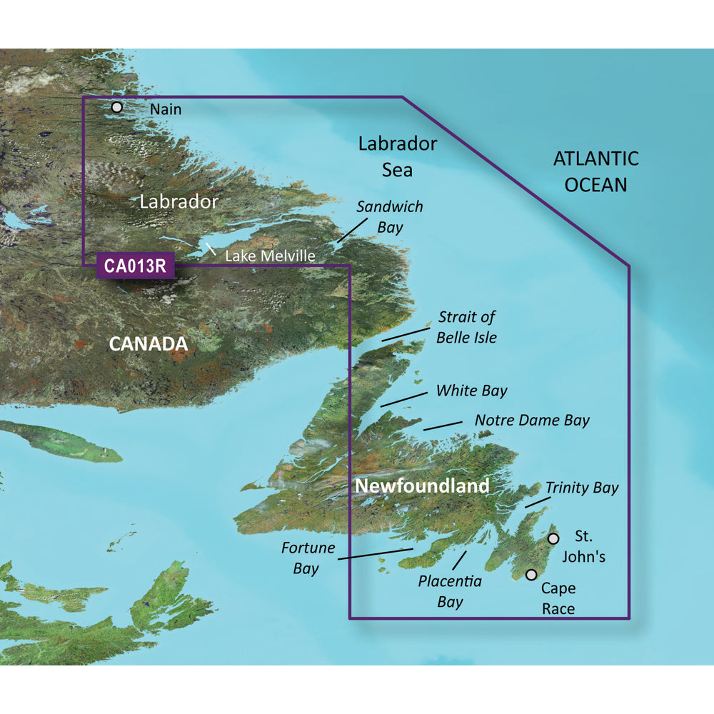 Tri-Water Marine | Garmin BlueChart g3 Vision HD - VCA013R - Labrador Coast - microSD/SD [010-C0698-00]