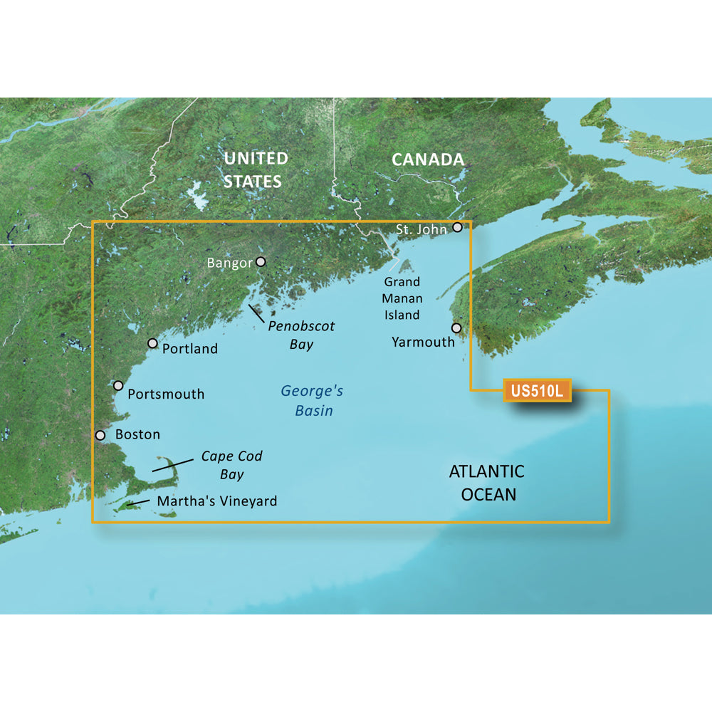 Tri-Water Marine | Garmin BlueChart g3 Vision HD - VUS510L - St. John - Cape Cod - microSD/SD [010-C0739-00]