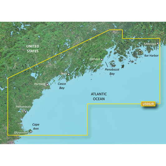 Tri-Water Marine | Garmin BlueChart g3 Vision HD - VUS002R - South Maine - microSD/SD [010-C0703-00]