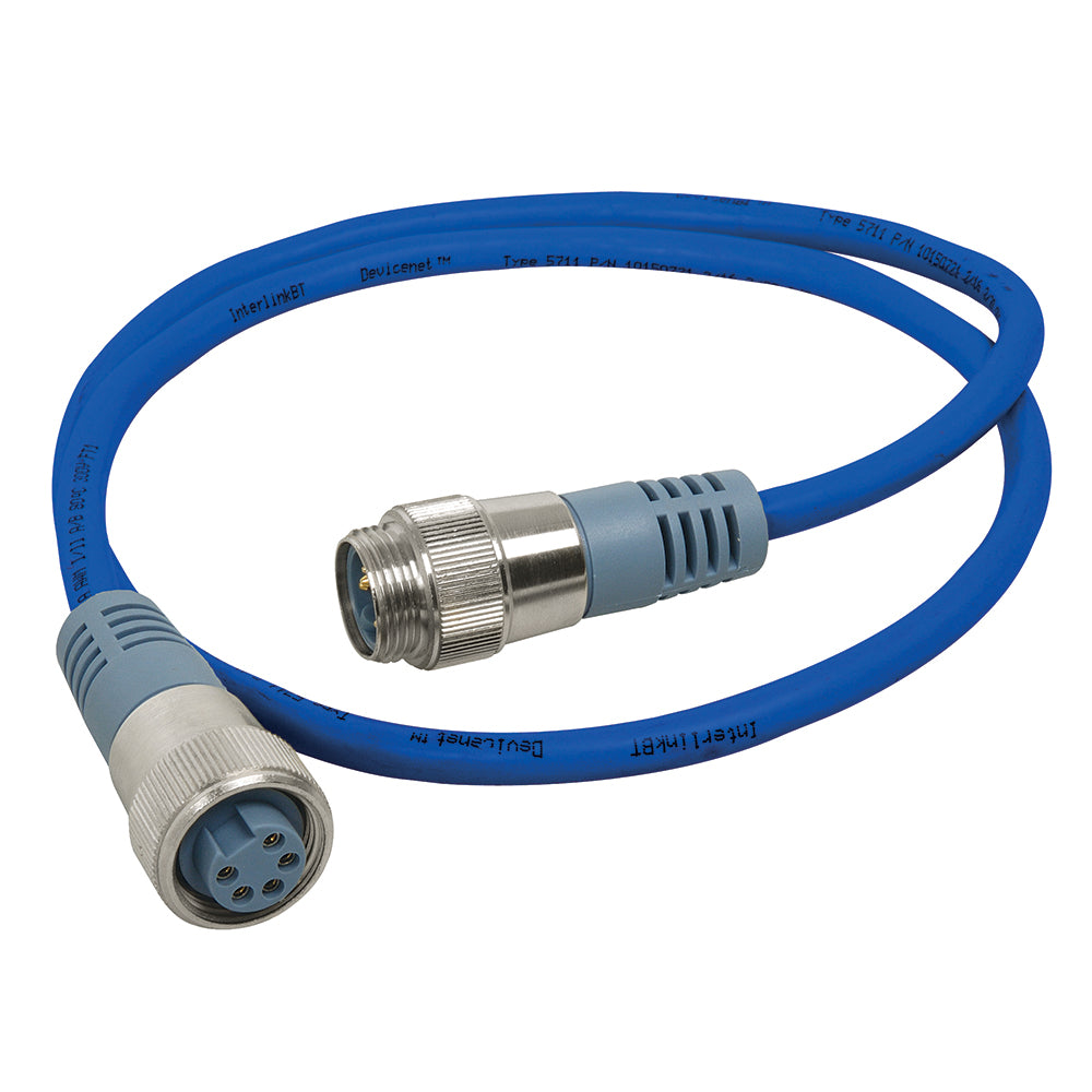 Tri-Water Marine | Maretron Mini Double Ended Cordset - Male to Female - 0.5M - Blue [NM-NB1-NF-00.5]