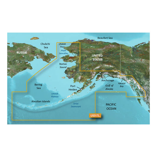 Tri-Water Marine | Garmin BlueChart g3 Vision HD - VUS517L - Alaska South - microSD/SD [010-C0887-00]