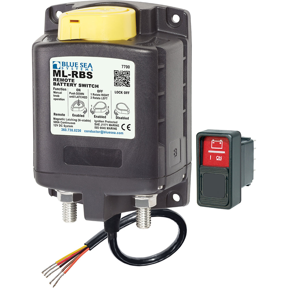 Tri-Water Marine | Blue Sea 7700 ML-Series Remote Battery Switch w/Manual Control 12VDC [7700]