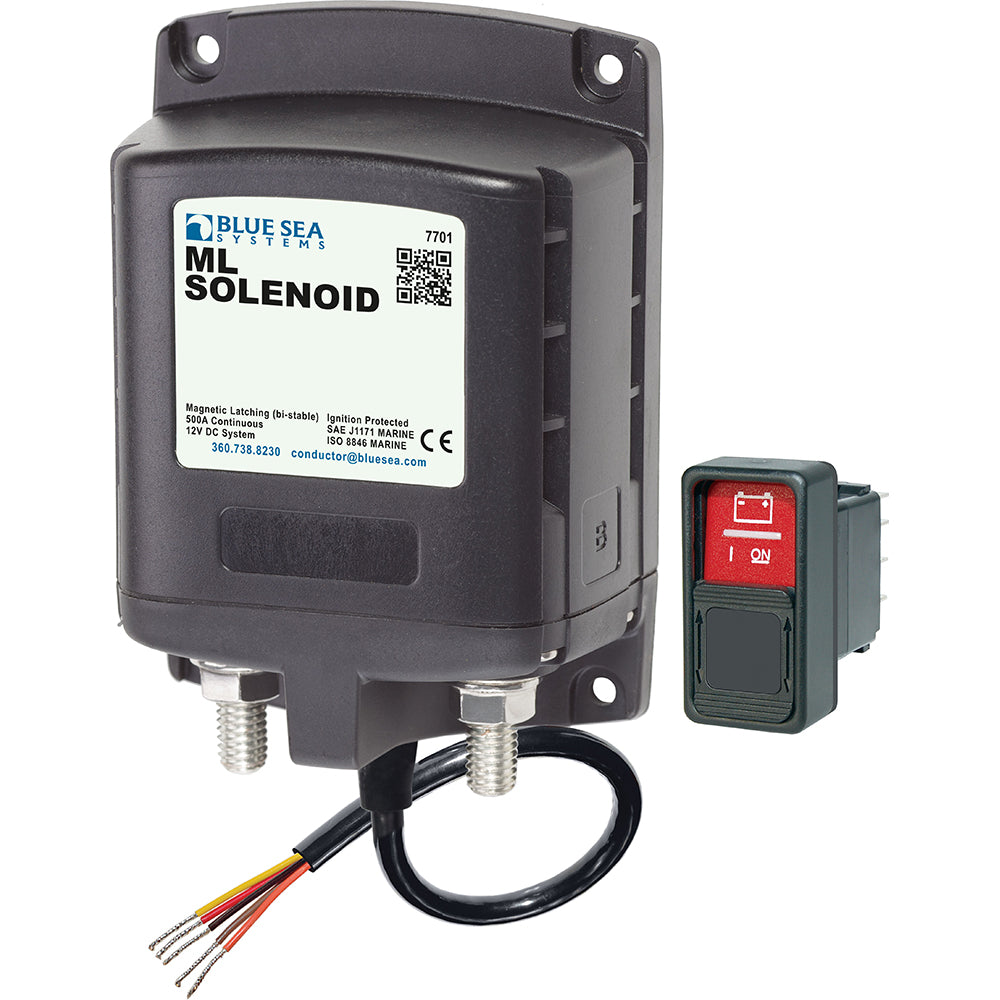 Tri-Water Marine | Blue Sea 7701 ML-Series Solenoid w/Contura Switch 12VDC [7701]