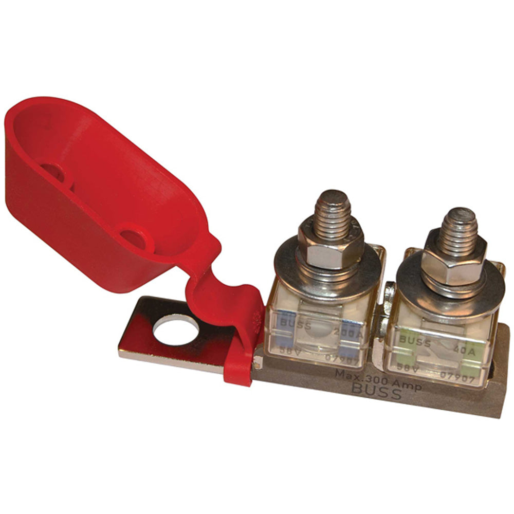 Tri-Water Marine | Blue Sea 2151 Terminal Fuse Block - 3/8" Mounting Hole - 2 Terminal Studs [2151]