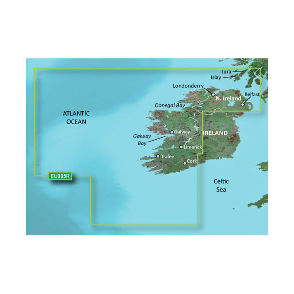 Tri-Water Marine | Garmin BlueChart g3 HD - HEU005R - Ireland, West Coast - microSD/SD [010-C0764-20]