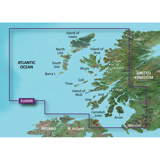 Tri-Water Marine | Garmin BlueChart g3 HD - HXEU006R - Scotland West Coast - microSD/SD [010-C0765-20]