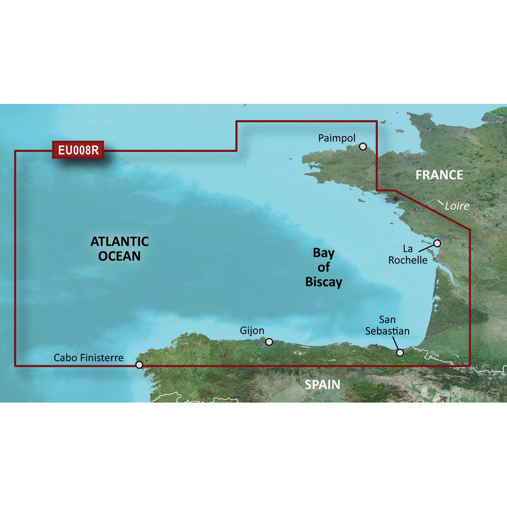 Tri-Water Marine | Garmin BlueChart g3 HD - HXEU008R - Bay of Biscay - microSD/SD [010-C0766-20]