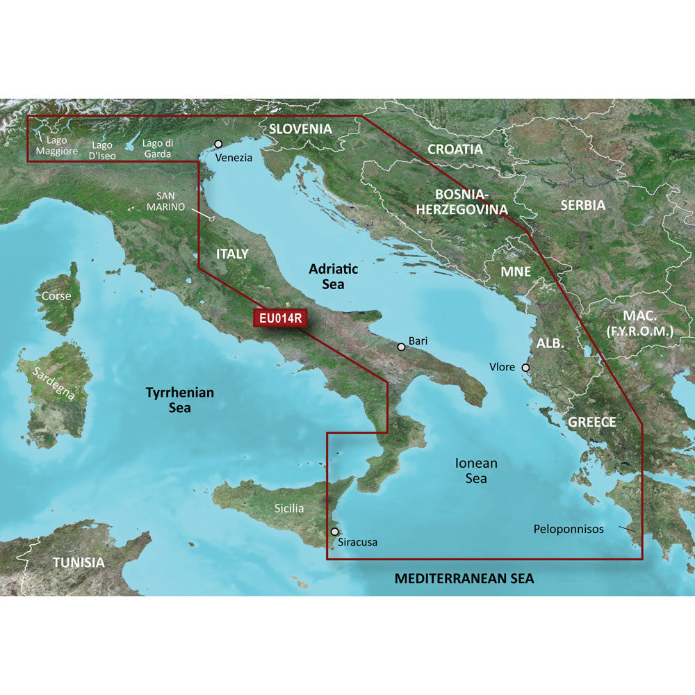 Tri-Water Marine | Garmin BlueChart g3 HD - HXEU014R - Italy Adriatic Sea - microSD/SD [010-C0772-20]