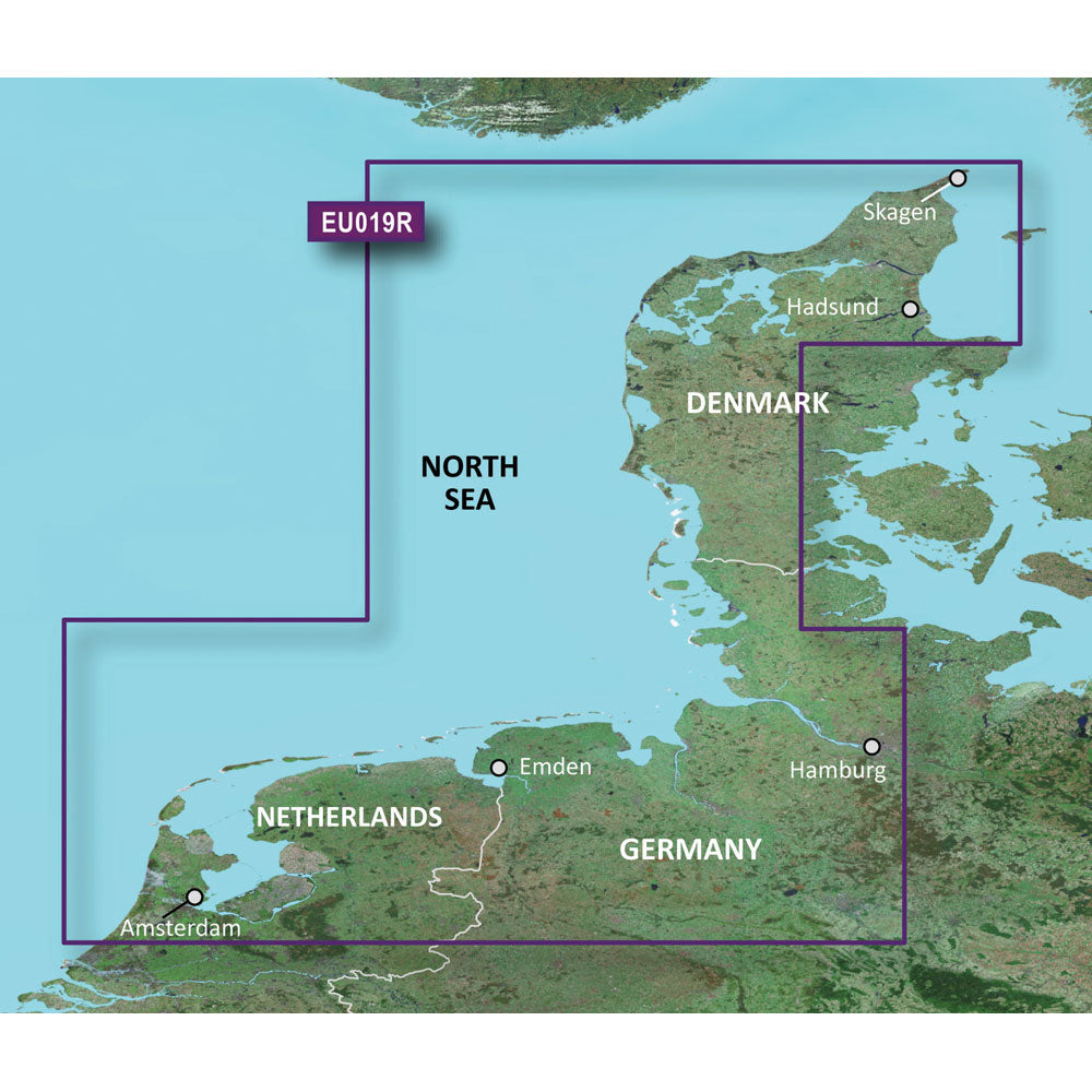 Tri-Water Marine | Garmin BlueChart g3 HD - HXEU019R - Alborg to Amsterdam - microSD/SD [010-C0776-20]