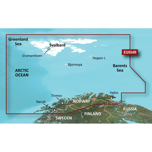 Tri-Water Marine | Garmin BlueChart g3 HD - HXEU054R - Vestfjd - Svalbard - Varanger - microSD/SD [010-C0790-20]