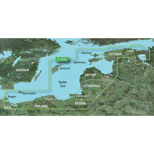 Tri-Water Marine | Garmin BlueChart g3 HD - HXEU065R - Baltic Sea East Coast - microSD/SD [010-C0849-20]