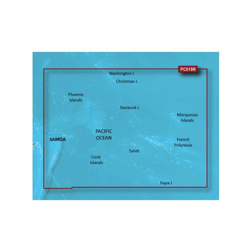 Tri-Water Marine | Garmin BlueChart g3 HD - HXPC019R - Polynesia - microSD/SD [010-C0866-20]