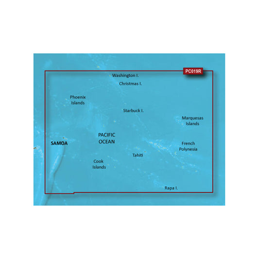 Tri-Water Marine | Garmin BlueChart g3 HD - HXPC019R - Polynesia - microSD/SD [010-C0866-20]