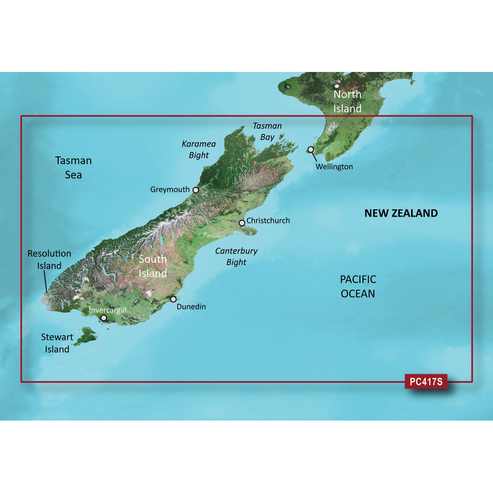 Tri-Water Marine | Garmin BlueChart g3 HD - HXPC417S - New Zealand South - microSD/SD [010-C0875-20]