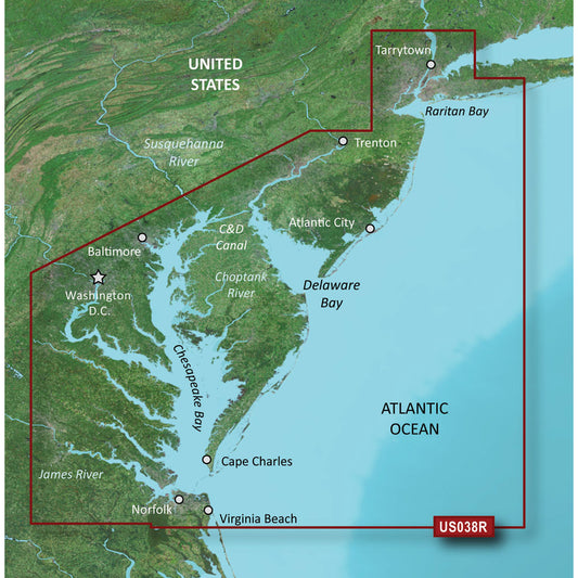 Tri-Water Marine | Garmin BlueChart g3 Vision HD - VUS038R - New York - Chesapeake - microSD/SD [010-C1004-00]