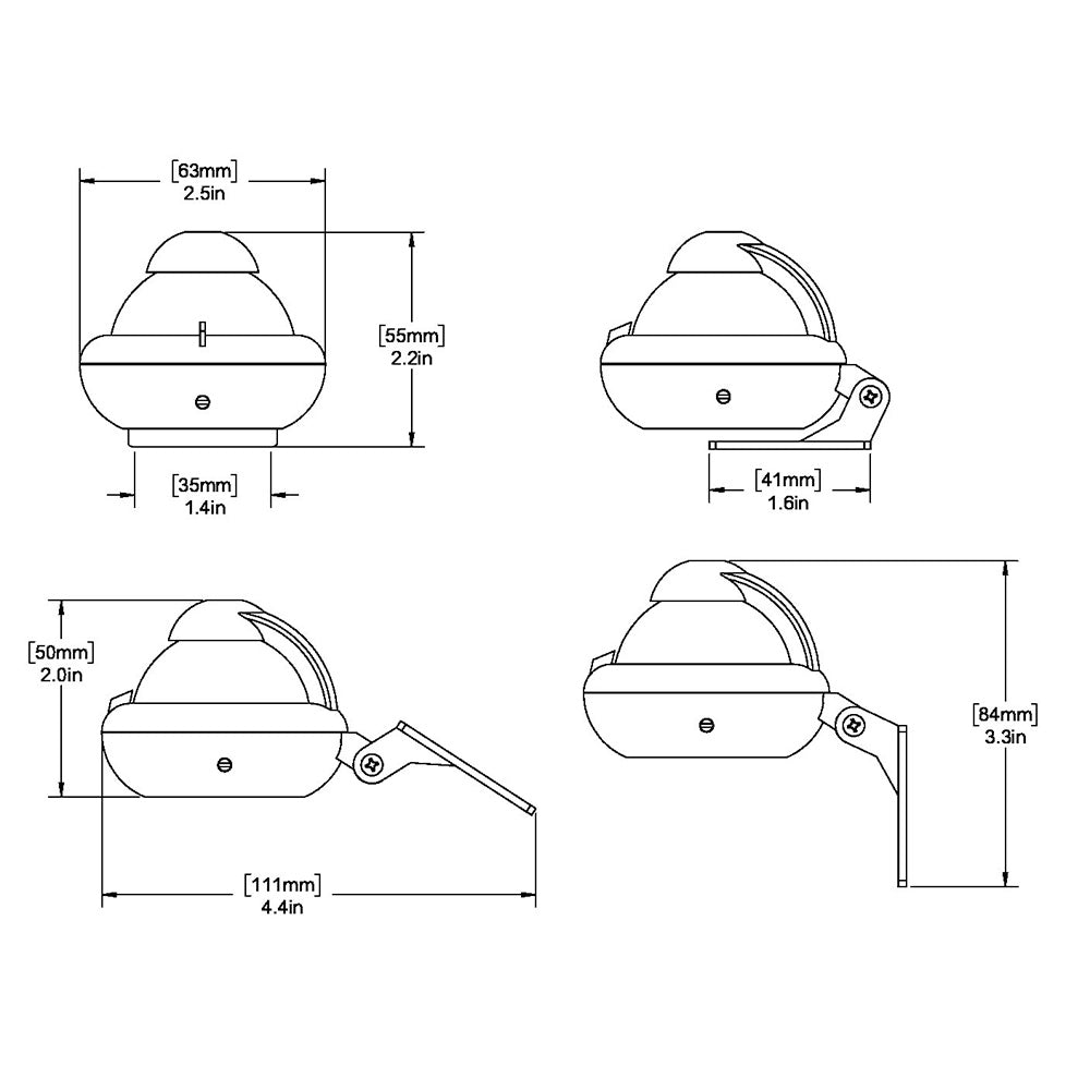 Tri-Water Marine | Ritchie X-10W-M RitchieSport Compass - Bracket Mount - White [X-10W-M]