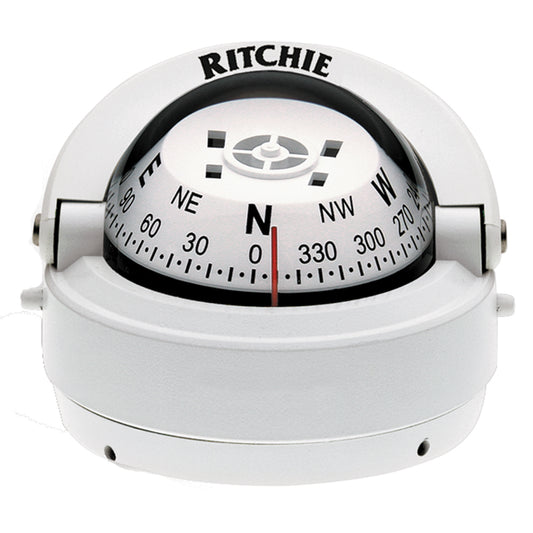 Tri-Water Marine | Ritchie S-53W Explorer Compass - Surface Mount - White [S-53W]