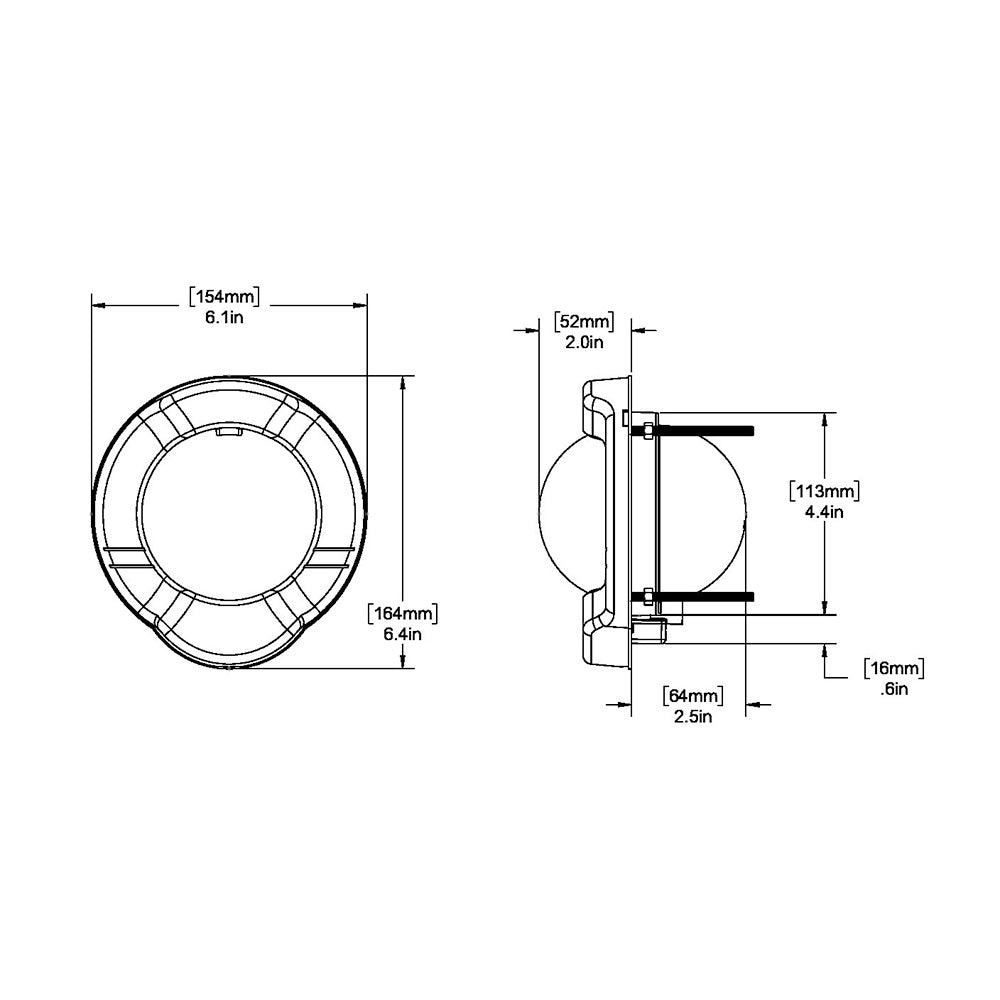 Tri-Water Marine | Ritchie SS-PR2 SuperSport Compass - Dash Mount - Black [SS-PR2]