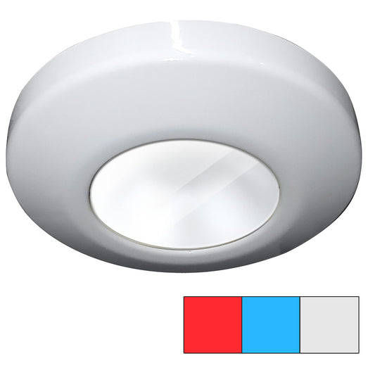 Tri-Water Marine | i2Systems Profile P1120 Tri-Light Surface Light - Red, Cool White Blue - White Finish [P1120Z-31HAE]