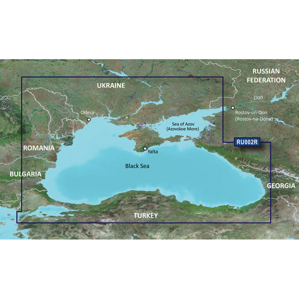 Tri-Water Marine | Garmin BlueChart g3 HD - HXRU002R - Black Sea Azov Sea - microSD/SD [010-C1064-20]