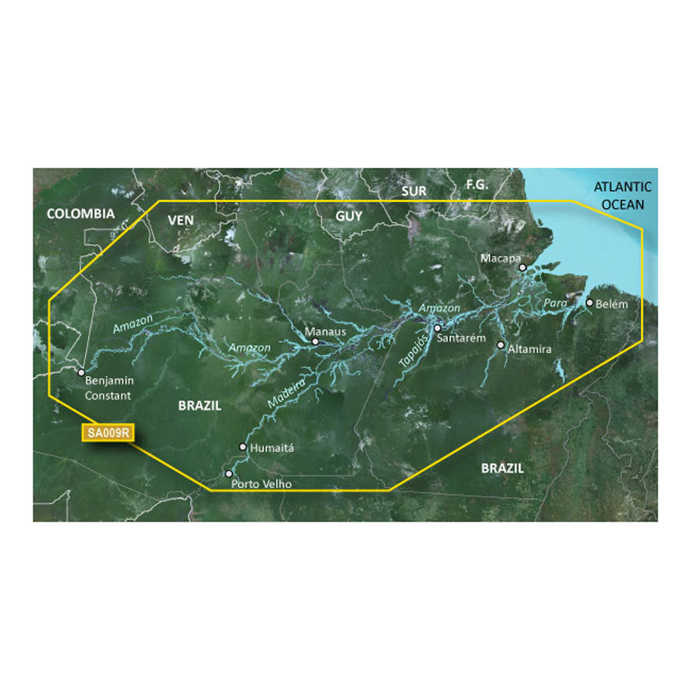 Tri-Water Marine | Garmin BlueChart g3 HD - HXSA009R - Amazon River - microSD/SD [010-C1066-20]