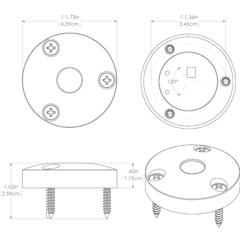 Tri-Water Marine | Lumitec High Intensity "Anywhere" Light - Brushed Housing - White Non-Dimming [101033]