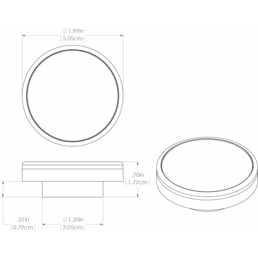 Tri-Water Marine | Lumitec Halo - Flush Mount Down Light - White Finish - White Non-Dimming [112823]