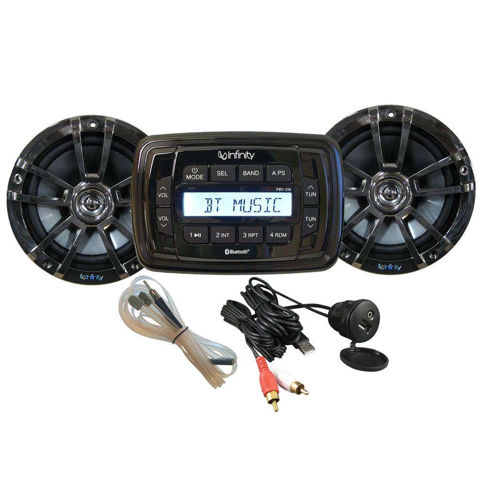 Tri-Water Marine | Infinity MPK250 Package w/two (2) INF622 Chrome Speakers [INFMPK250]