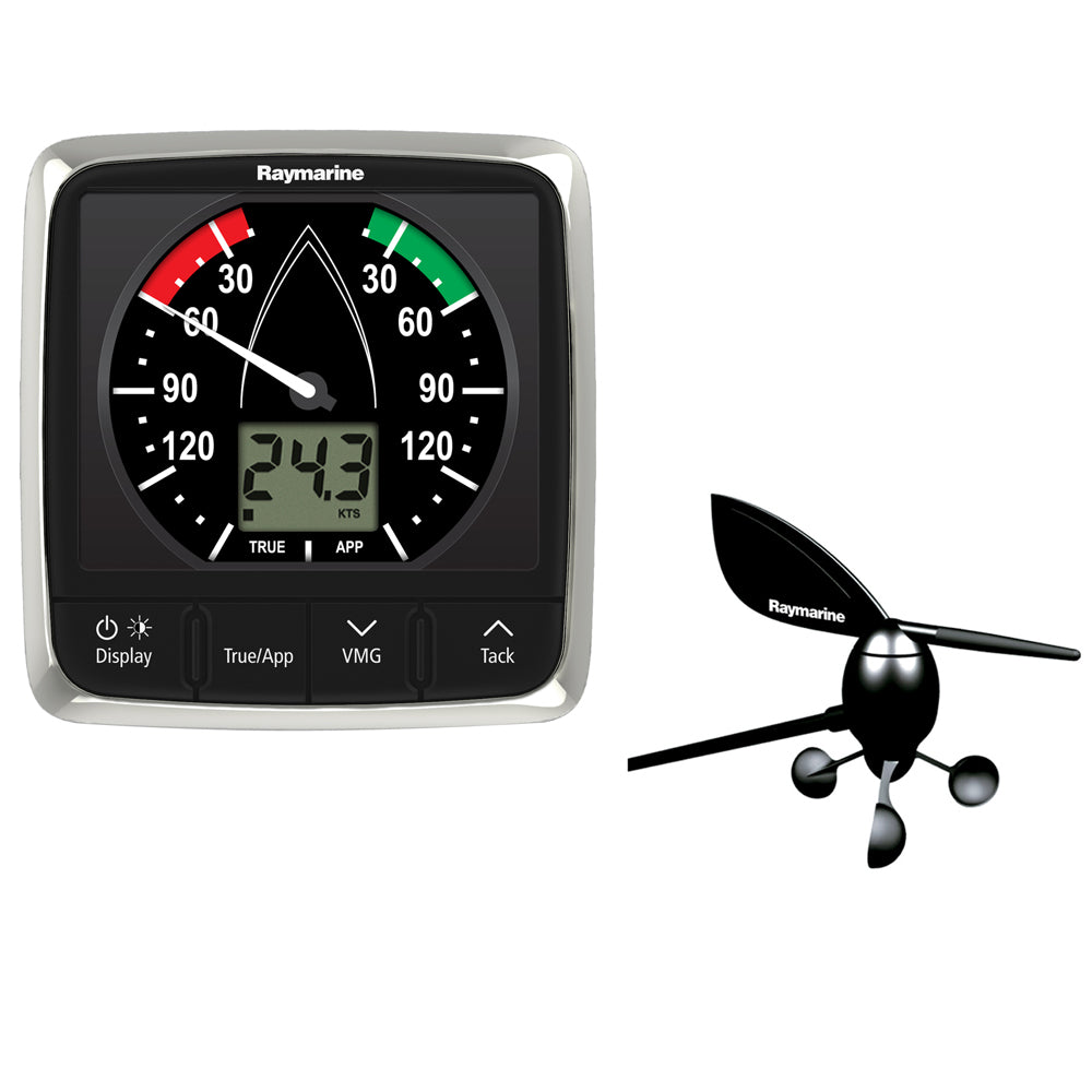 Tri-Water Marine | Raymarine i60 Wind Display System w/Masthead Wind Vane Transducer [E70150]