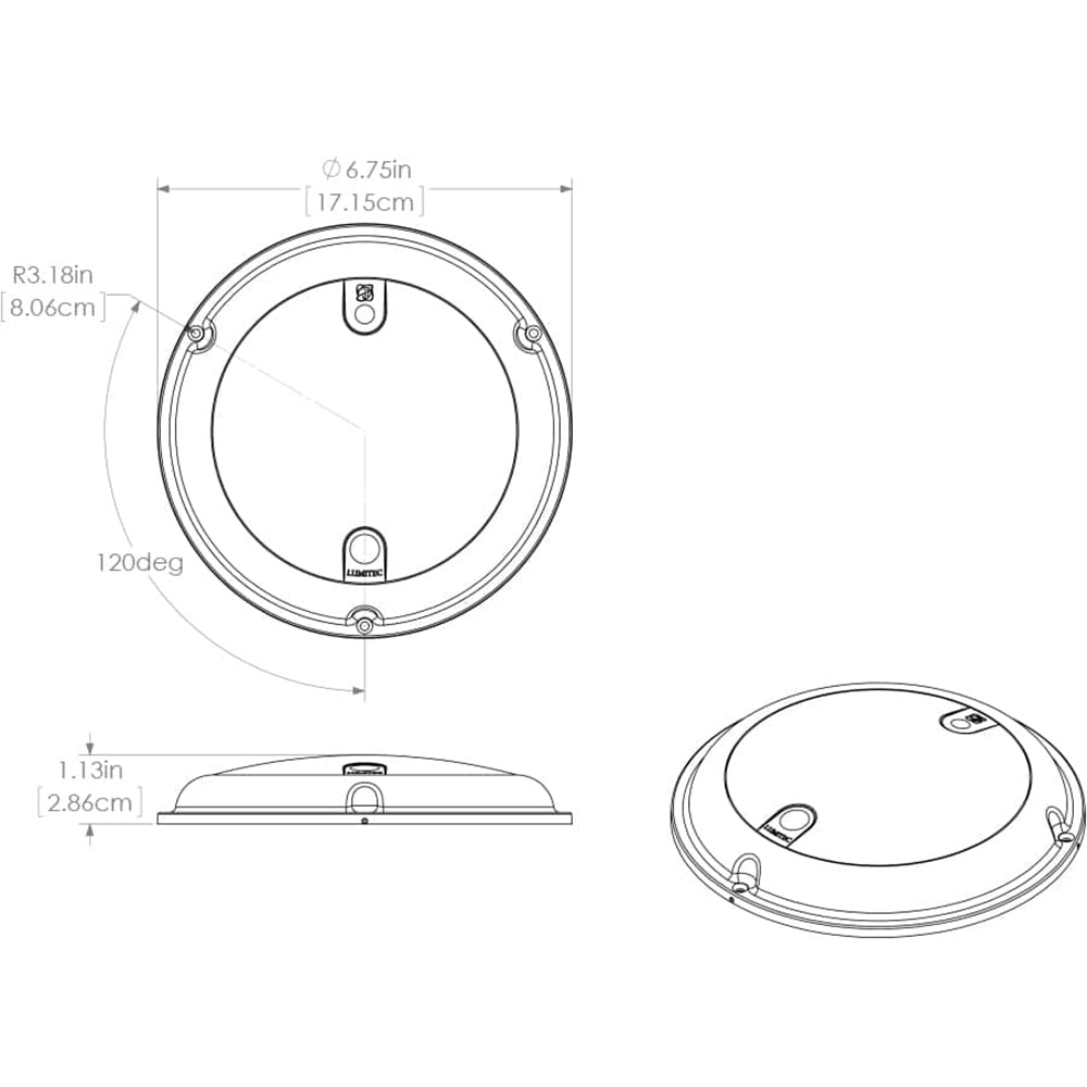 Tri-Water Marine | Lumitec TouchDome - Dome Light - Polished SS Finish - 2-Color White/Red Dimming [101098]