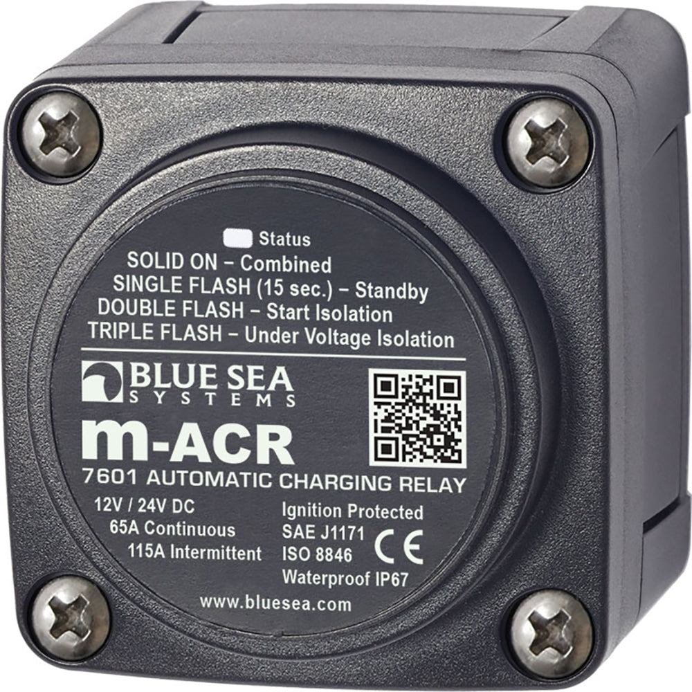 Tri-Water Marine | Blue Sea 7601 DC Mini ACR Automatic Charging Relay - 65 Amp [7601]