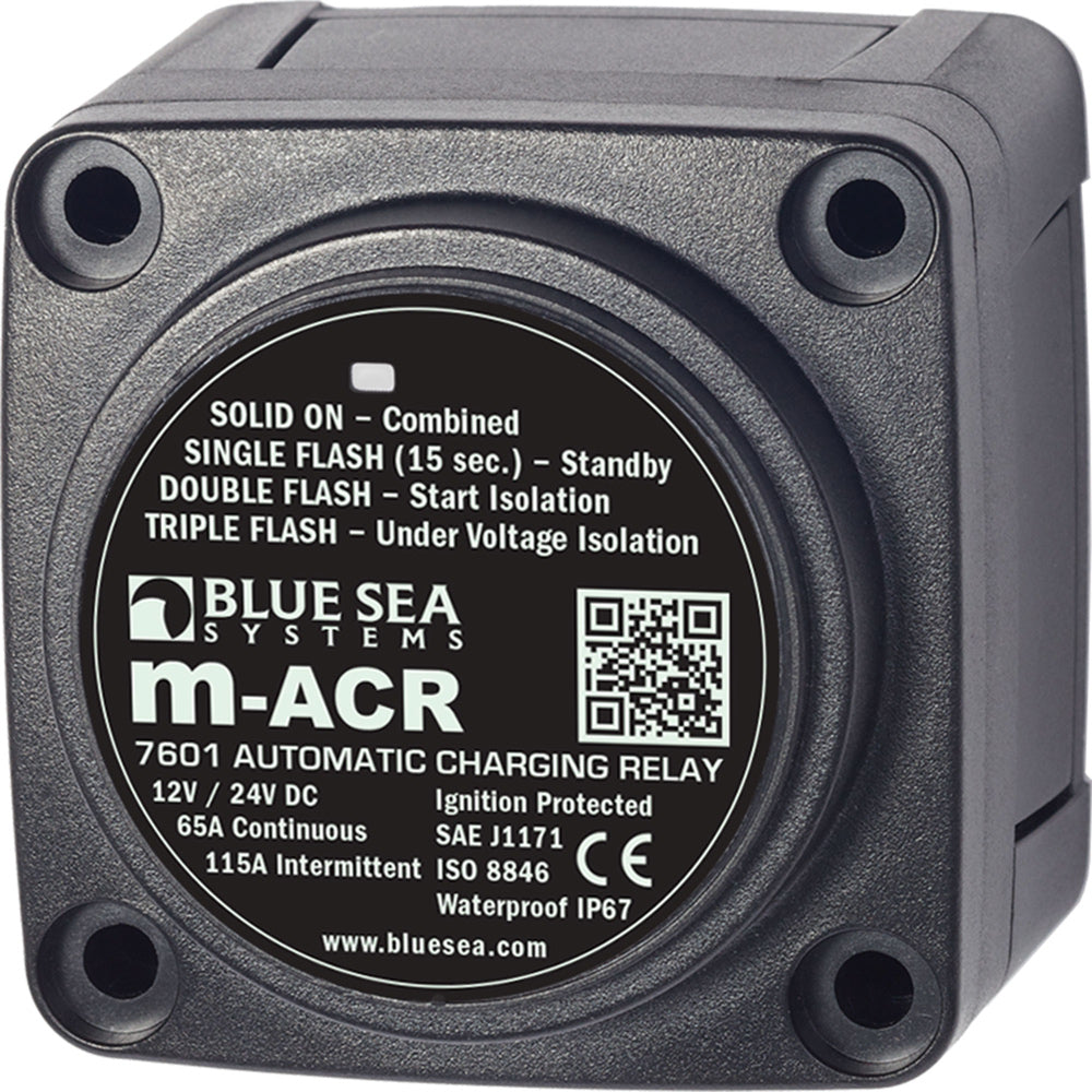 Tri-Water Marine | Blue Sea 7601 DC Mini ACR Automatic Charging Relay - 65 Amp [7601]