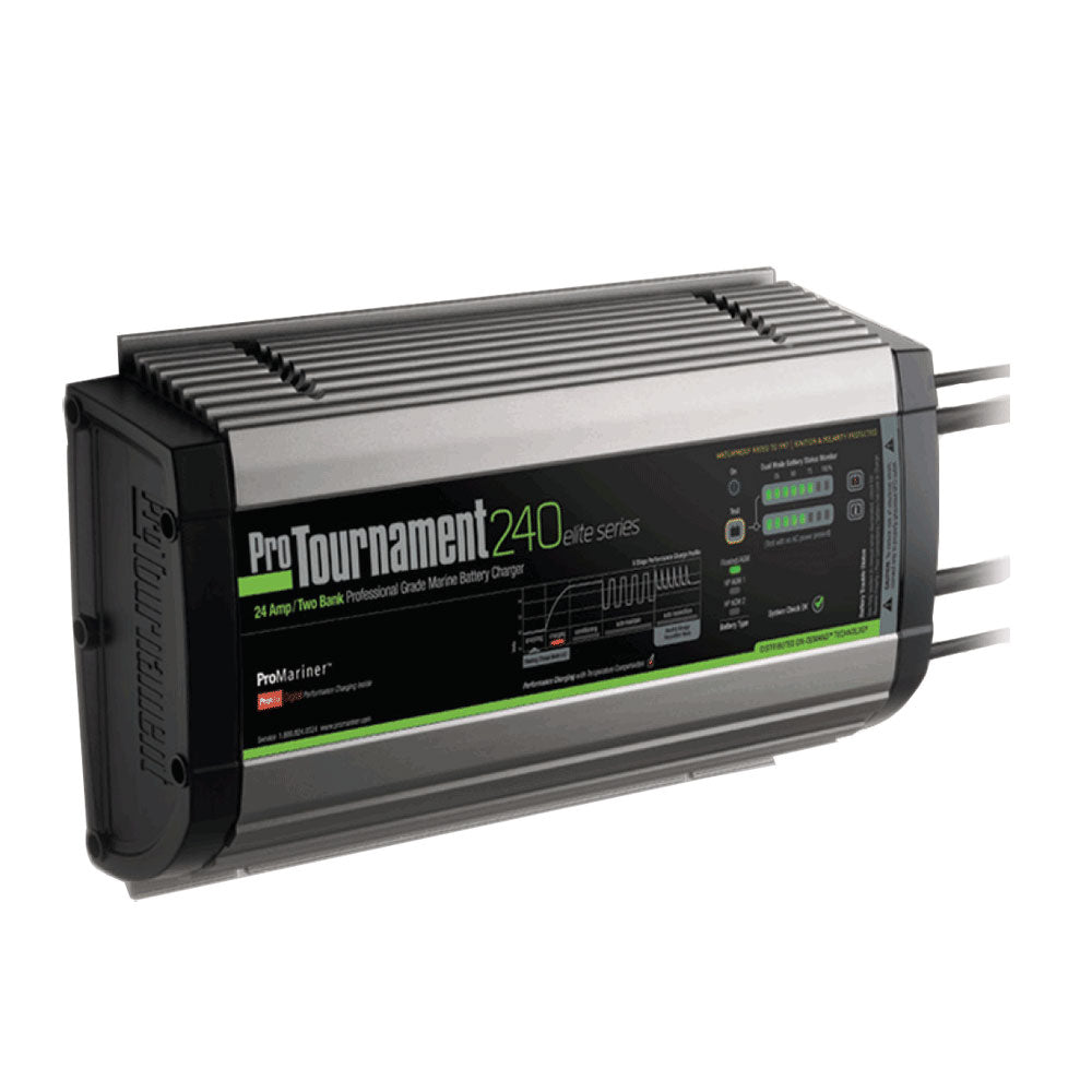 Tri-Water Marine | ProMariner ProTournament 240 elite Dual Charger - 24 Amp, 2 Bank [52024]