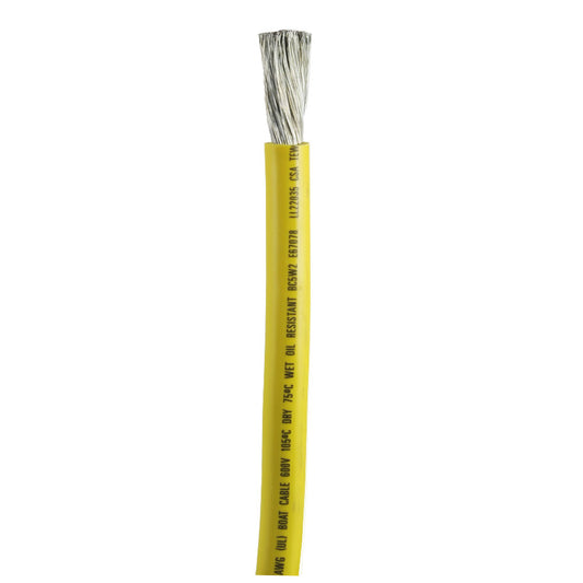 Tri-Water Marine | Ancor Yellow 2/0 AWG Battery Cable - Sold By The Foot [1179-FT]