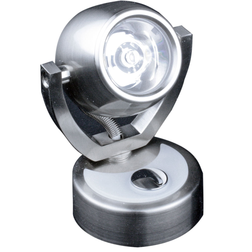 Tri-Water Marine | Lunasea Wall Mount LED Light w/Touch Dimming - Warm White/Brushed Nickel Finish - Rotating Light [LLB-33JW-81-OT]