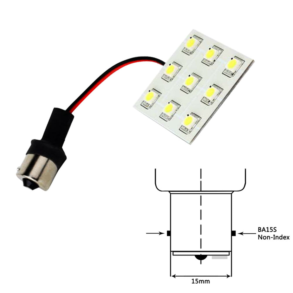 Tri-Water Marine | Lunasea Bayonet 9 LED Bulb BA15S - 12VAC or 10-30VDC/2W/149 Lumens - Warm White [LLB-229W-21-00]