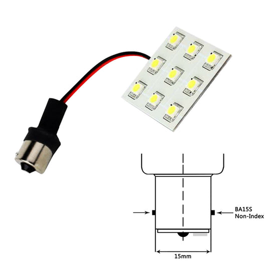 Tri-Water Marine | Lunasea Bayonet 9 LED Bulb BA15S - 12VAC or 10-30VDC/2W/149 Lumens - Warm White [LLB-229W-21-00]