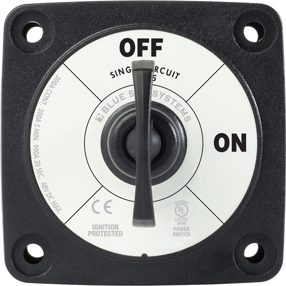 Tri-Water Marine | Blue Sea 6005200 Battery Switch Single Circuit ON-OFF - Black [6005200]