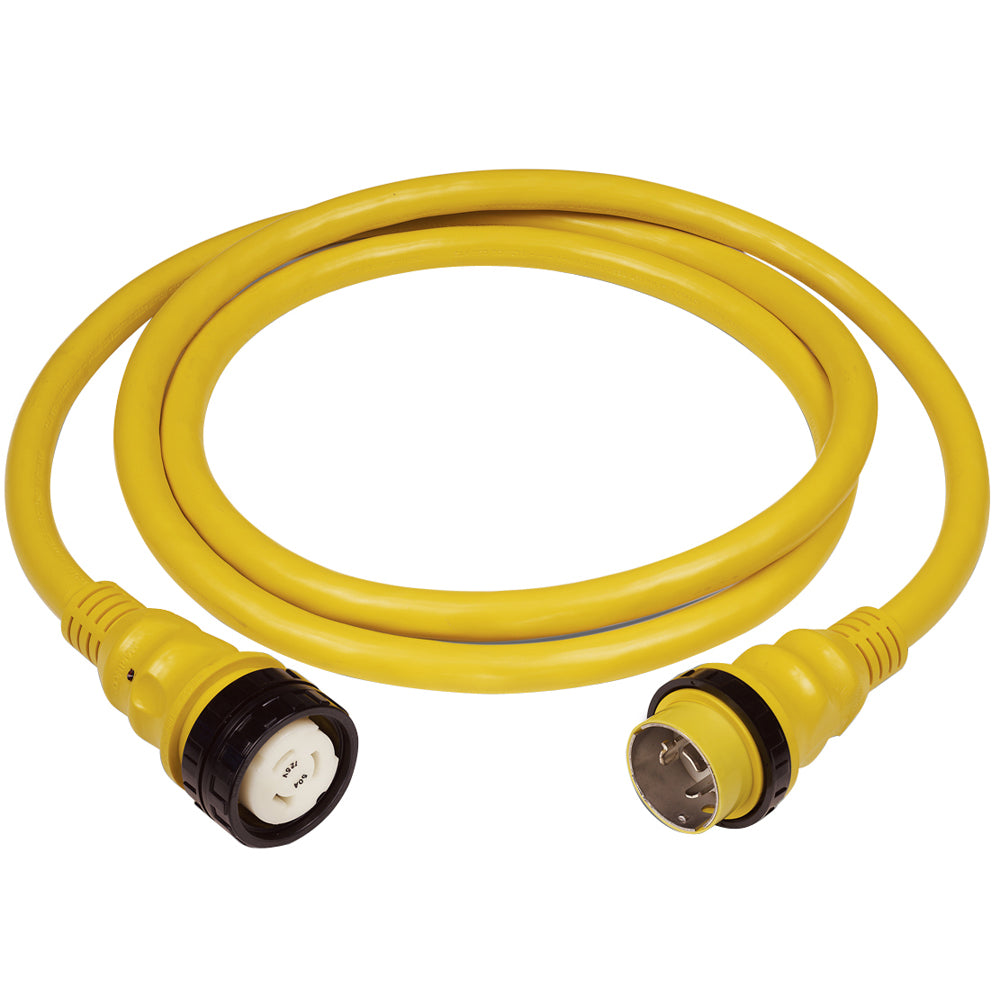 Tri-Water Marine | Marinco 50Amp 125/250V Shore Power Cable - 25' - Yellow [6152SPP-25]