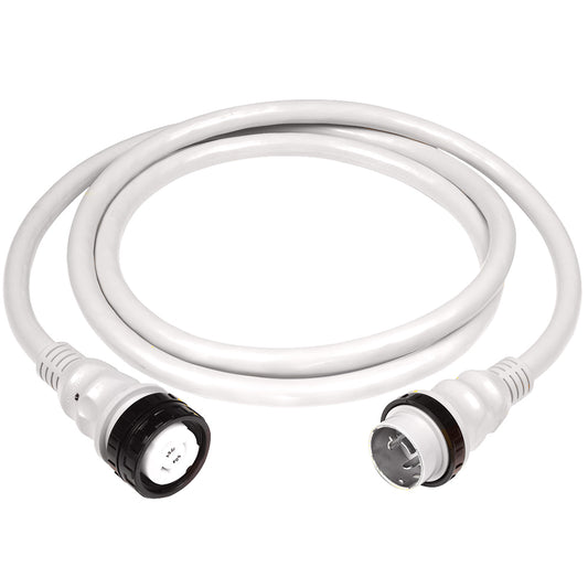 Tri-Water Marine | Marinco 50Amp 125/250V Shore Power Cable - 25' - White [6152SPPW-25]